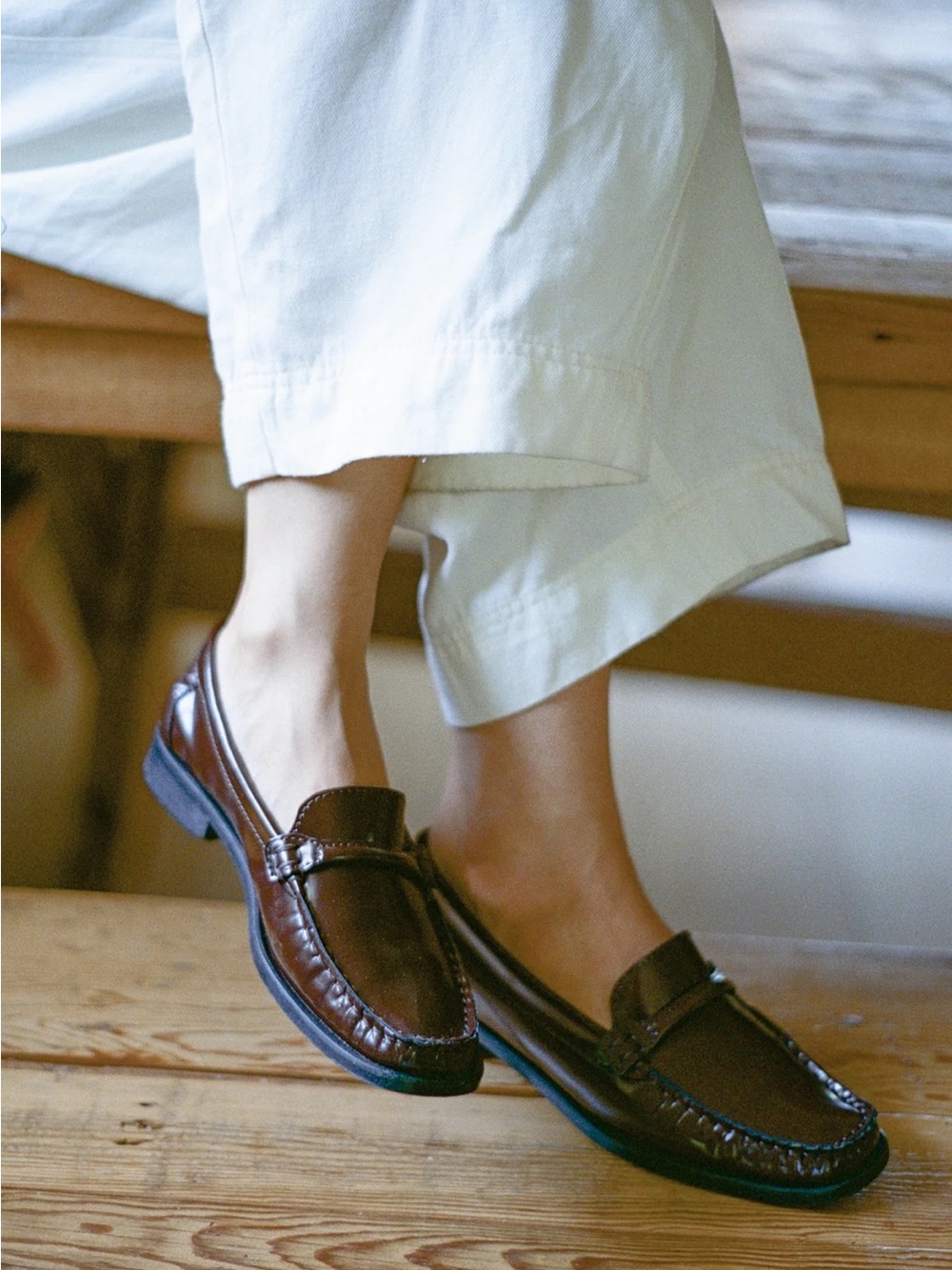 For trade: LoQ Elian loafers in chestnut